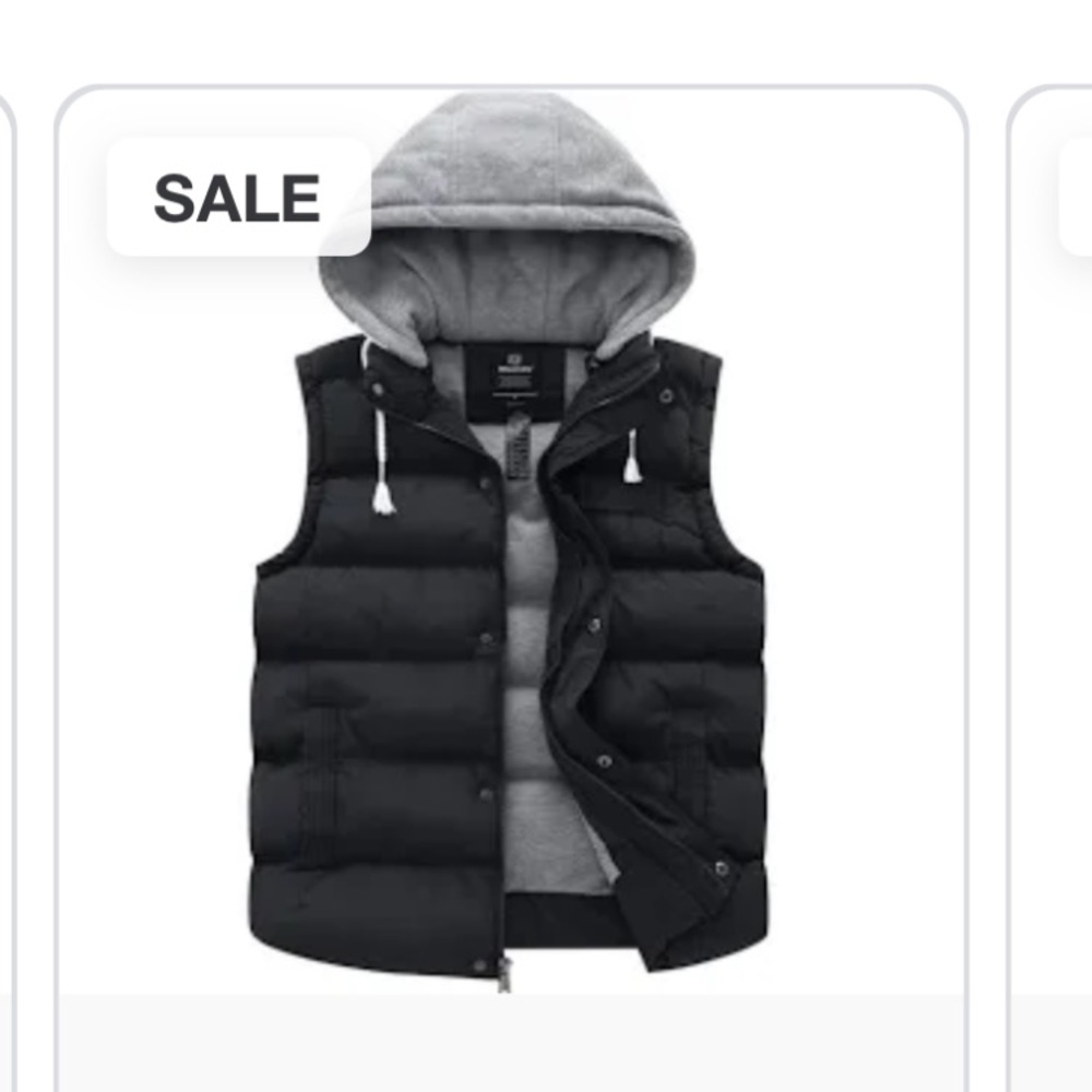 Weatherproof Black Vest with Gray Accents